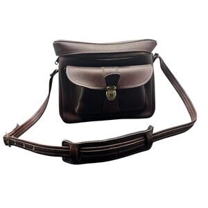 Sears Roebuck and Co Brown Leather Camera Bag T08-01 Korea